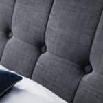 Vomero 4ft6 Bedframe - Light Grey - Image 4