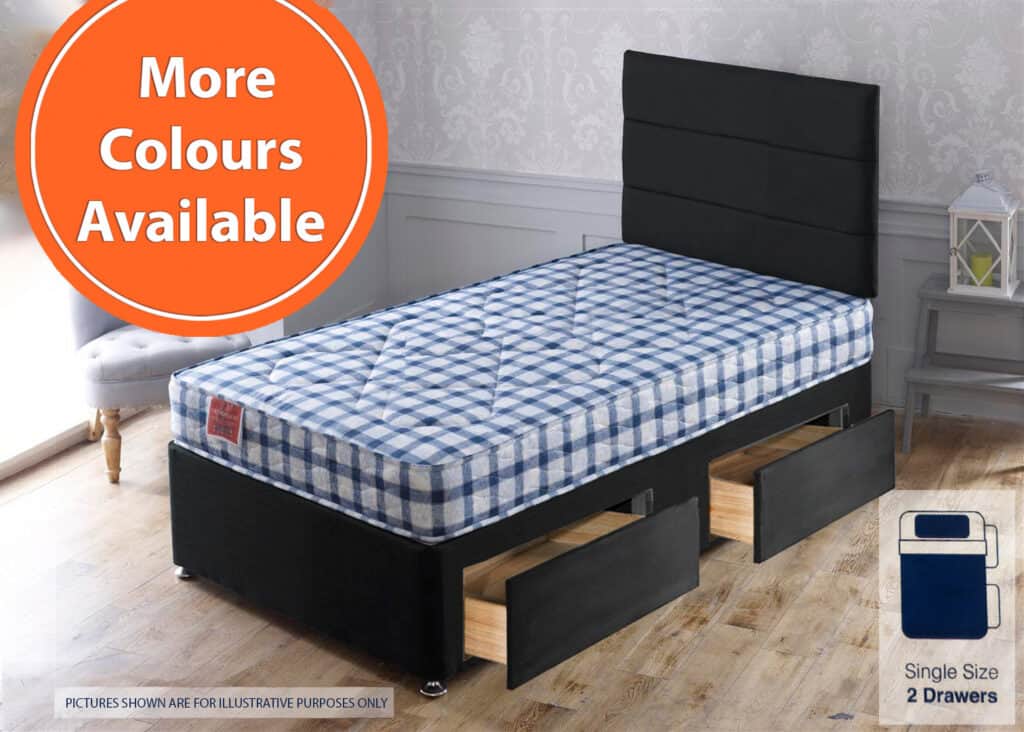 Apollo 2ft6 Acetate 2 Drawer Bed