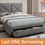 Limelight Cezanne 4ft6 3 Drawer Bedframe - Grey Marl - Image 2