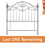 Bentley Designs 4ft Elena Headboard - Shiny Nickel - Image 2