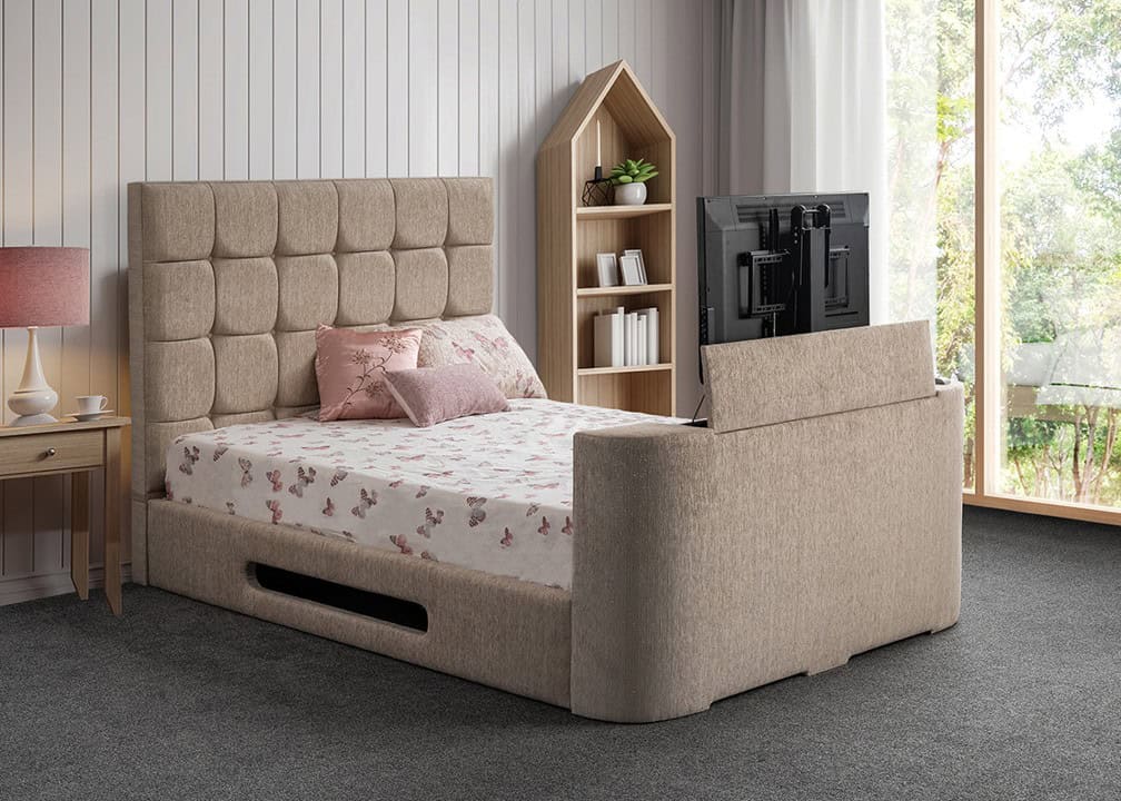 4ft6 Jasmine TV Bed