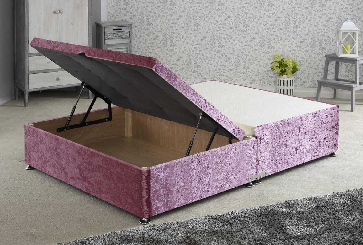Apollo 5ft Glitz Pink Jumbo Ottoman Base