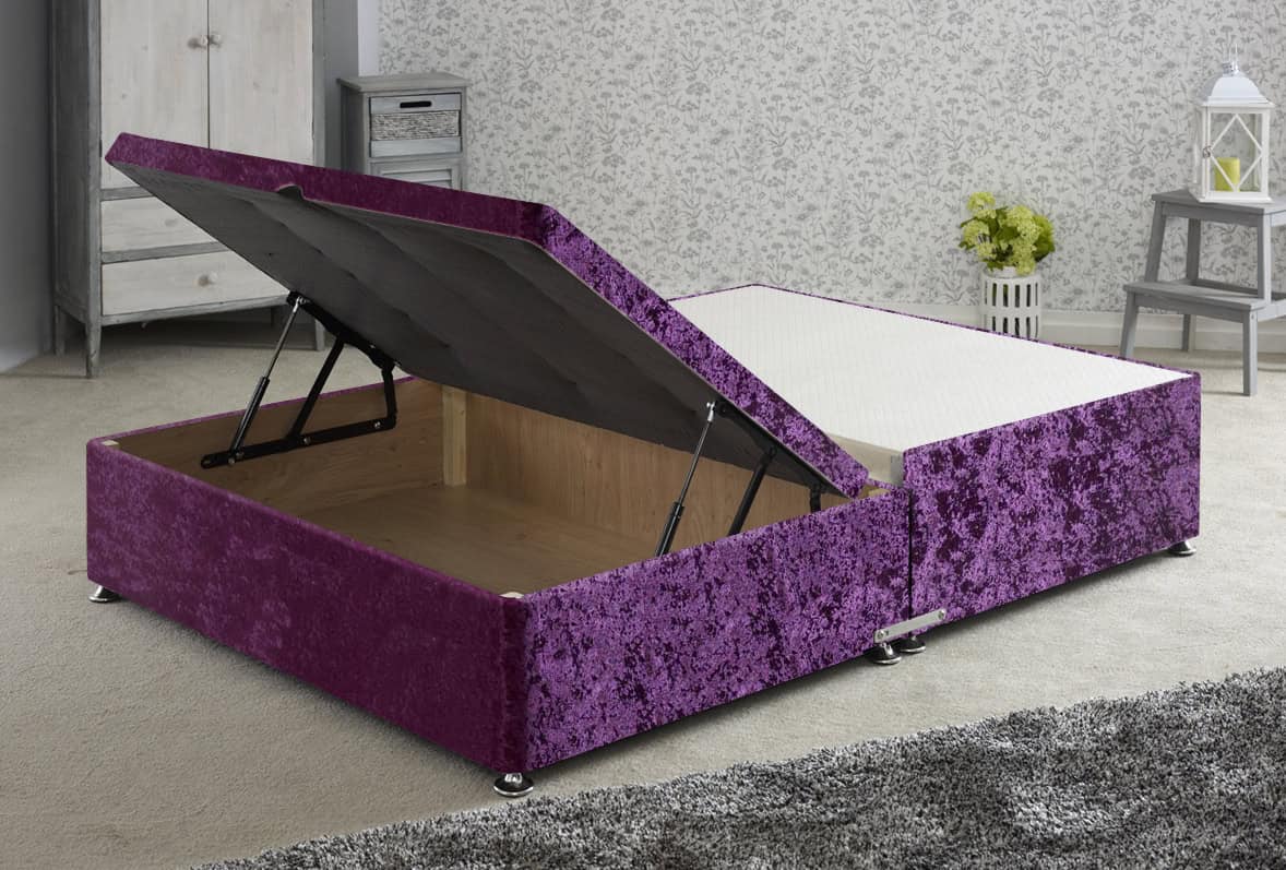 Apollo 5ft Glitz Purple Jumbo Ottoman Base