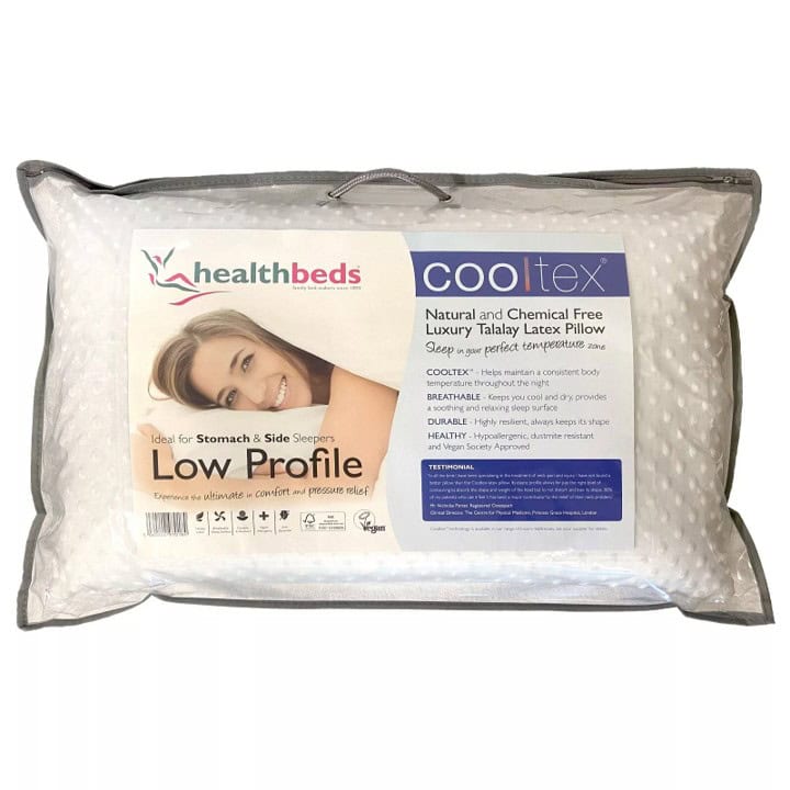 Healthbeds Low Profile Talalay Latex Pillow