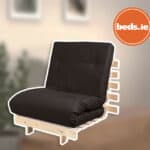 2ft6 Mito Futon Bed with Black Mattress - Image 1