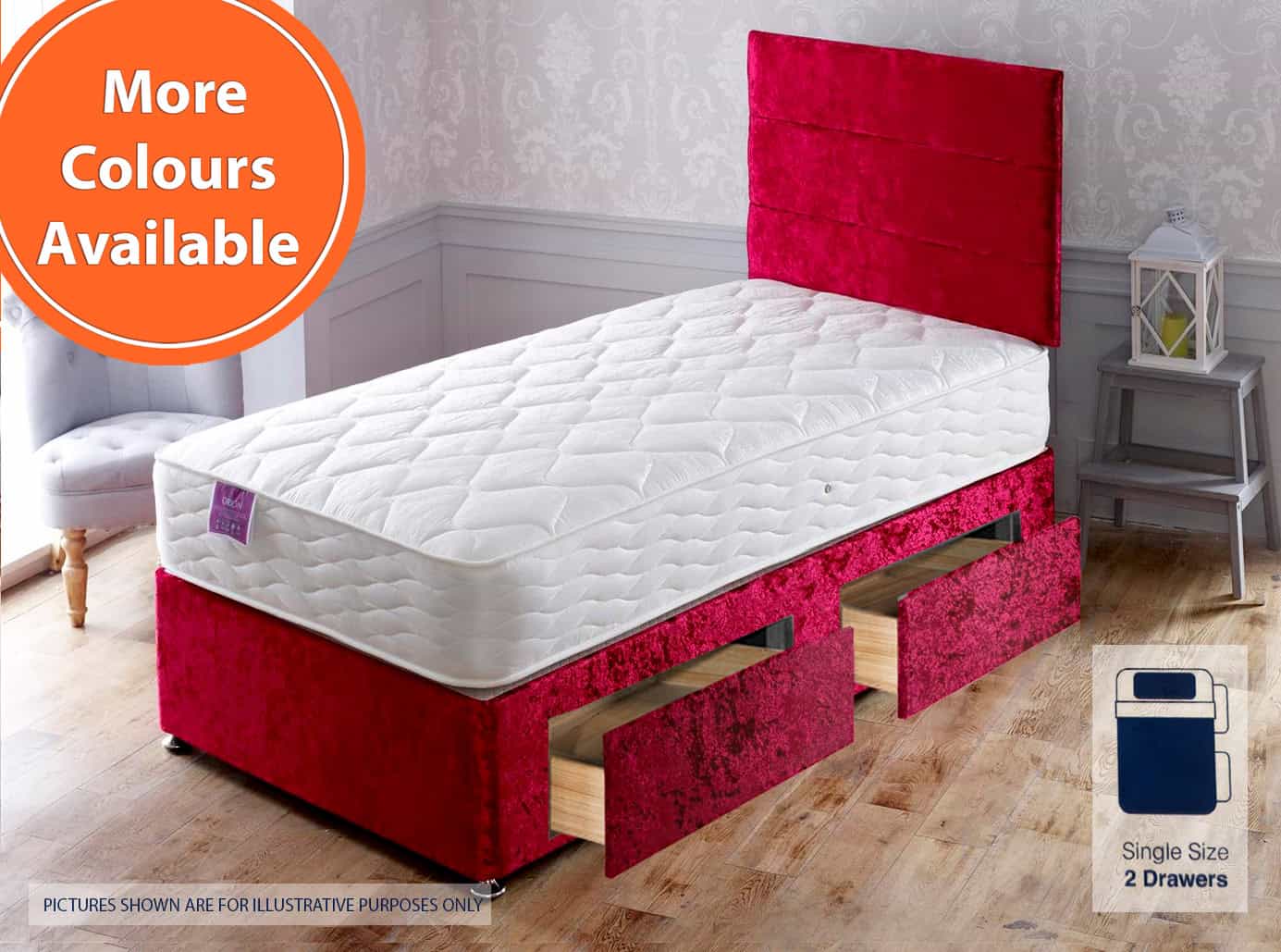 Apollo 2ft6 Orion 2 Drawer Bed