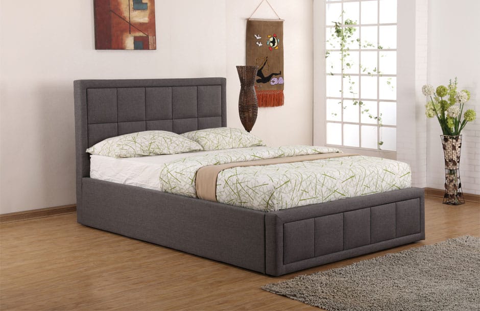 4ft Sia Ottoman Bedframe – Grey