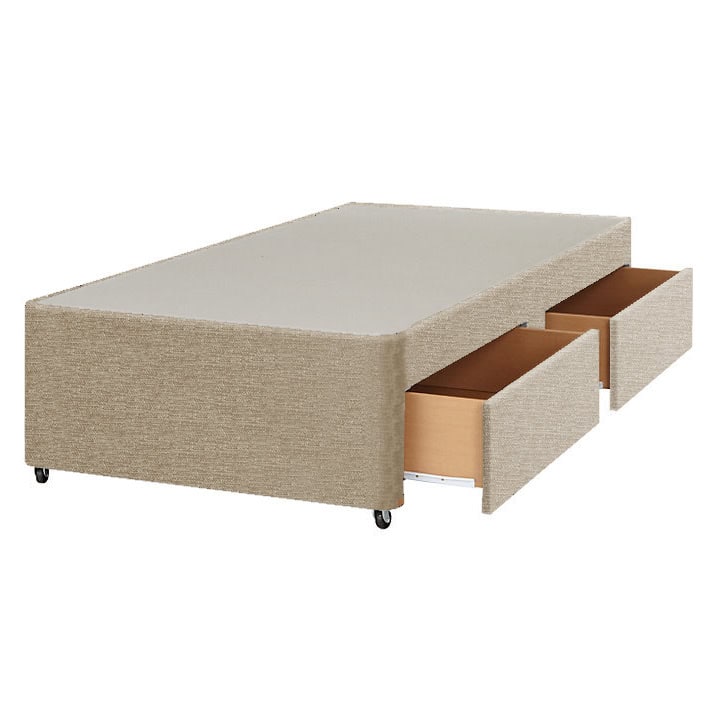 Apollo 3ft Beige 2 Drawer Divan Base