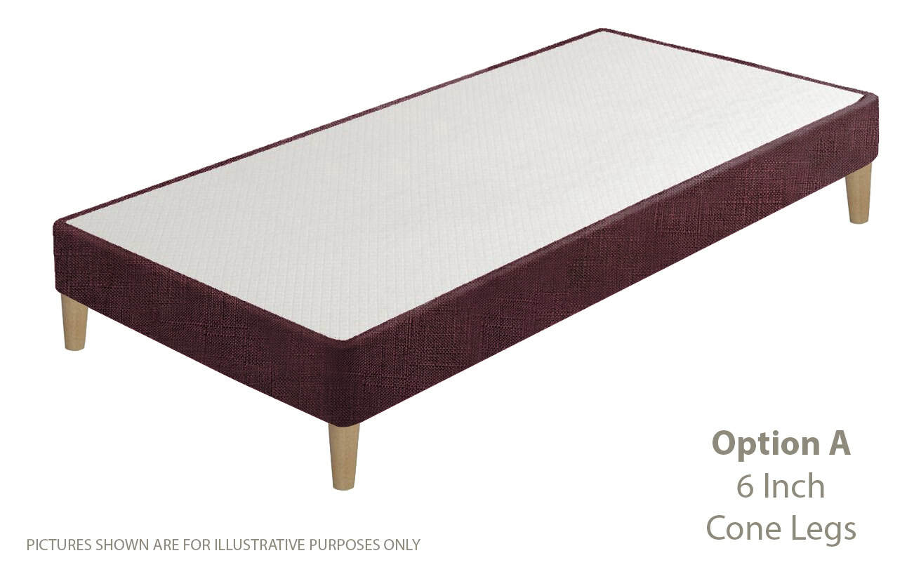 Apollo 2ft6 Azzure Purple Shallow Divan Base on Legs | Buy Online | Beds.ie