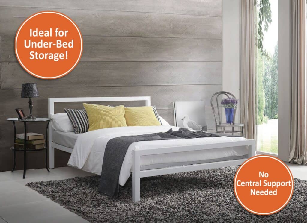 City Block 4ft6 Bedframe - White