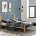 Tetras 4ft Beech/Silver Bedframe