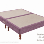 Apollo 6ft Azzure Lavender Shallow Divan Base on Legs - Image 2