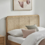 Limelight Giselle 6ft Rattan Bedframe - Oak - Image 3