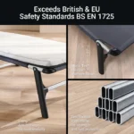 Jaybe Compact 2ft3 Folding Bed with e-Fibre Mattress - 122701 - Image 8