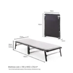 Jaybe Compact 2ft3 Folding Bed with e-Fibre Mattress - 122701 - Image 10