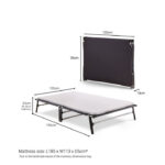 Jaybe Compact 4ft Folding Bed with e-Fibre Mattress - 122201 - Image 2