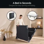Jaybe Compact 4ft Folding Bed with e-Fibre Mattress - 122201 - Image 5