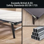 Jaybe Compact 4ft Folding Bed with e-Fibre Mattress - 122201 - Image 9