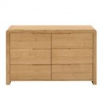 Contour 6 Drawer Wide Chest - Waxed Oak - Image 2