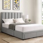 Hove 5ft Four Drawer Bedframe - Grey - Image 2