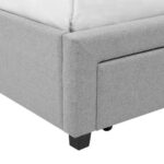 Hove 5ft Four Drawer Bedframe - Grey - Image 4