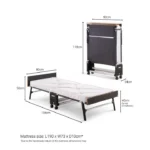 Jaybe Grand 2ft6 Folding Bed with e-Pocket Mattress - 126805 - Image 2