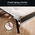 Jaybe Grand 2ft6 Folding Bed with e-Pocket Mattress - 126805 - Image 3