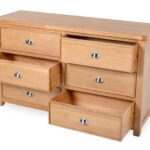 Honey B Newbury 6 Drawer Chest - Oak - Image 3