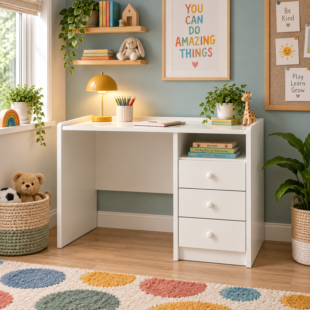 Steens - 3D Desk White 01