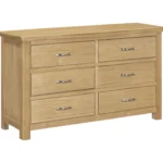 Honey B Manhattan 6 Drawer Chest - Oak - Image 2