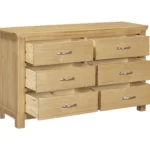 Honey B Manhattan 6 Drawer Chest - Oak - Image 3