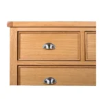 Honey B Newbury 5 Drawer Chest - Oak - Image 7