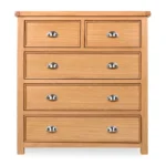 Honey B Newbury 5 Drawer Chest - Oak - Image 8
