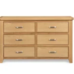 Honey B Sligo 6 Drawer Chest - Oak - Image 2