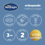 Silentnight Orthopedic 3cm Mattress Topper - 4ft6 Double - Image 2