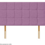 Apollo 4ft6 Croydon Headboard - Azzure Lavender - Image 3