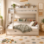 Haven Storage Triple Bunk Bed with Drawer - Cashmere - Image 2