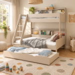 Haven Storage Triple Bunk Bed with Drawer - Cashmere - Image 3
