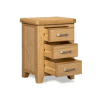 Honey B Sligo Bedside Locker - Oak - Image 3
