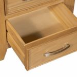 Honey B Sligo Bedside Locker - Oak - Image 4