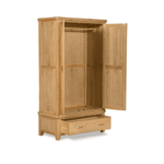 Honey B Sligo 2 Door 1 Drawer Wardrobe - Oak - Image 2