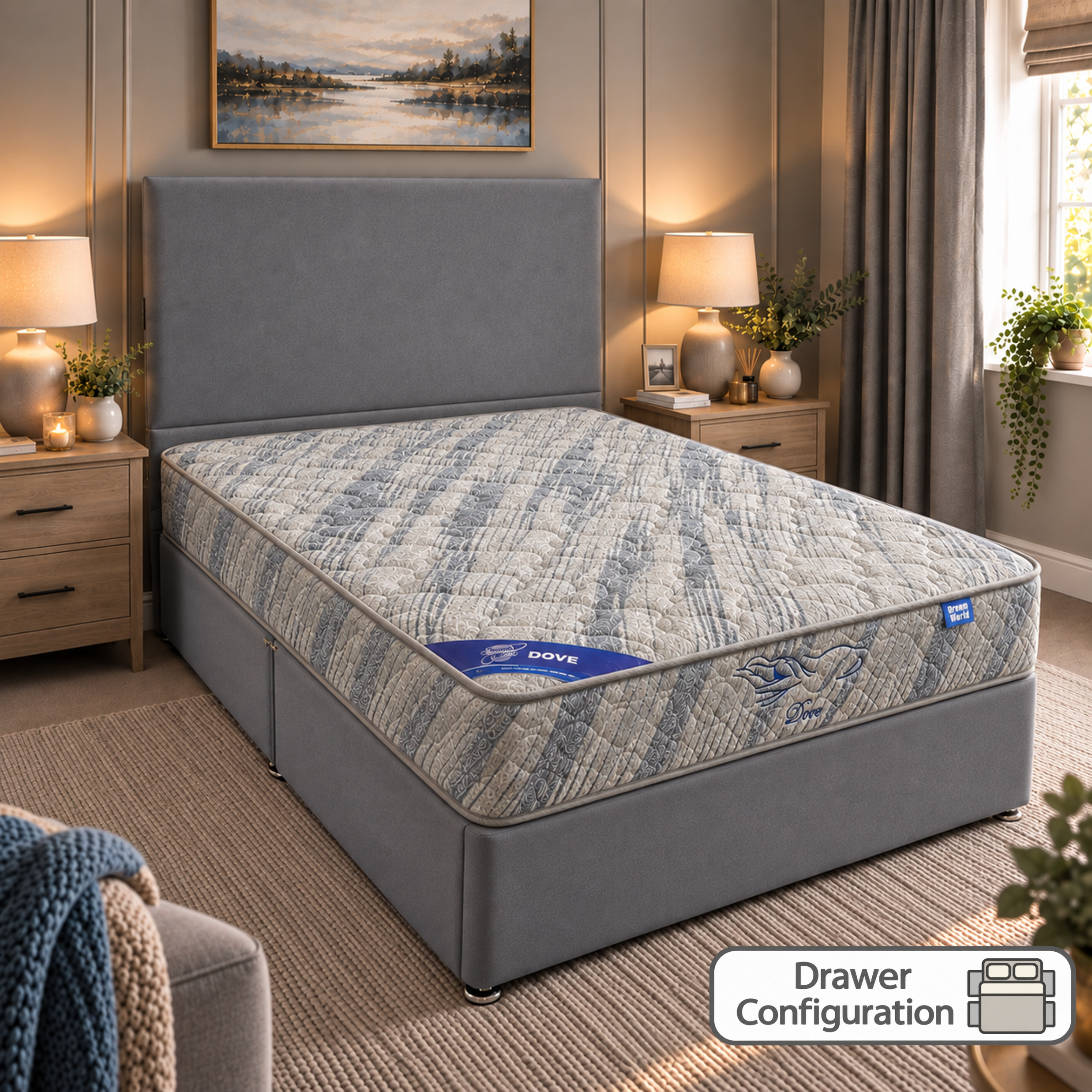 DW-Dove Bed 4ft 4D
