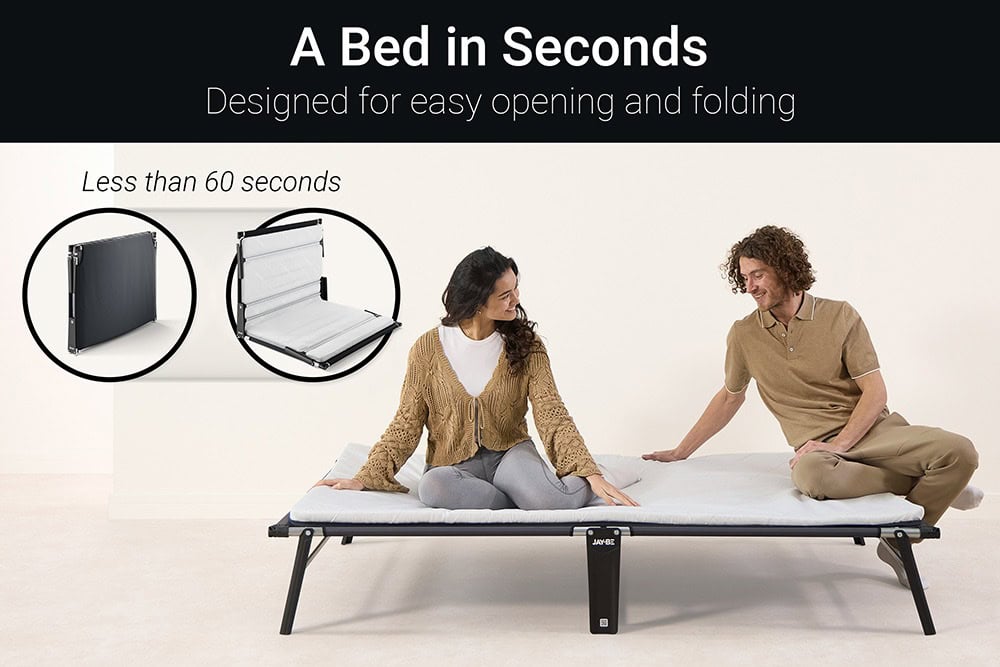 Jaybe Compact 4ft Folding Bed with e-Fibre Mattress - 122201 - Image 8