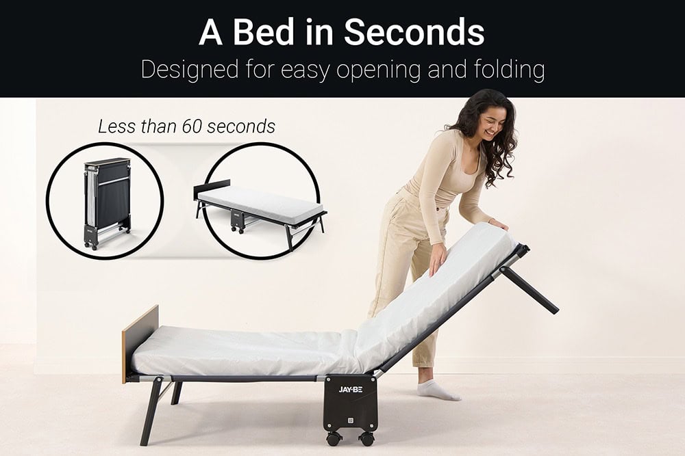 Jaybe Rollaway 2ft6 Folding Bed with e-Fibre Mattress - 125801 - Image 8