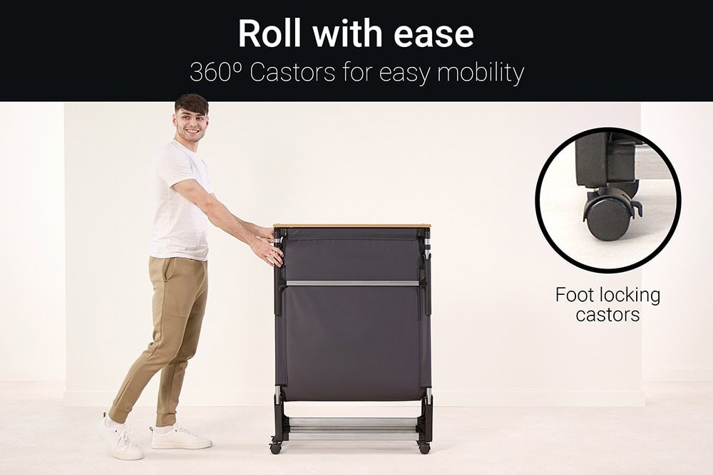 Jaybe Rollaway 2ft6 Folding Bed with e-Fibre Mattress - 125801 - Image 9