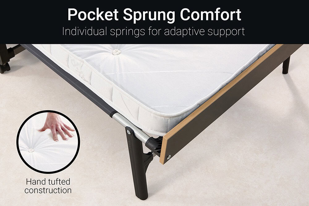 Jaybe Grand 2ft6 Folding Bed with e-Pocket Mattress - 126805 - Image 7