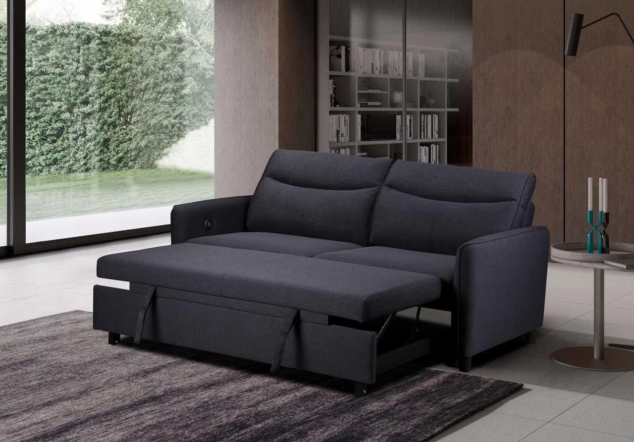 Sheila Sofa Bed - Dark Grey - Image 2