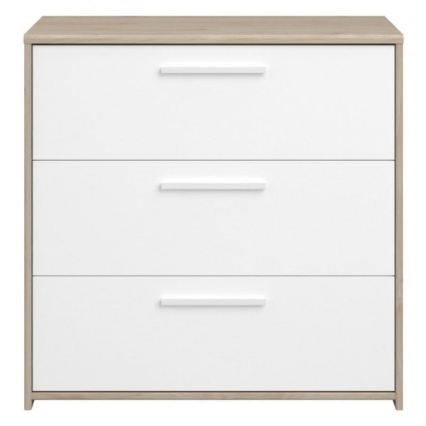 Parisot Finland 3 Drawer Chest - Oak & White - Image 2