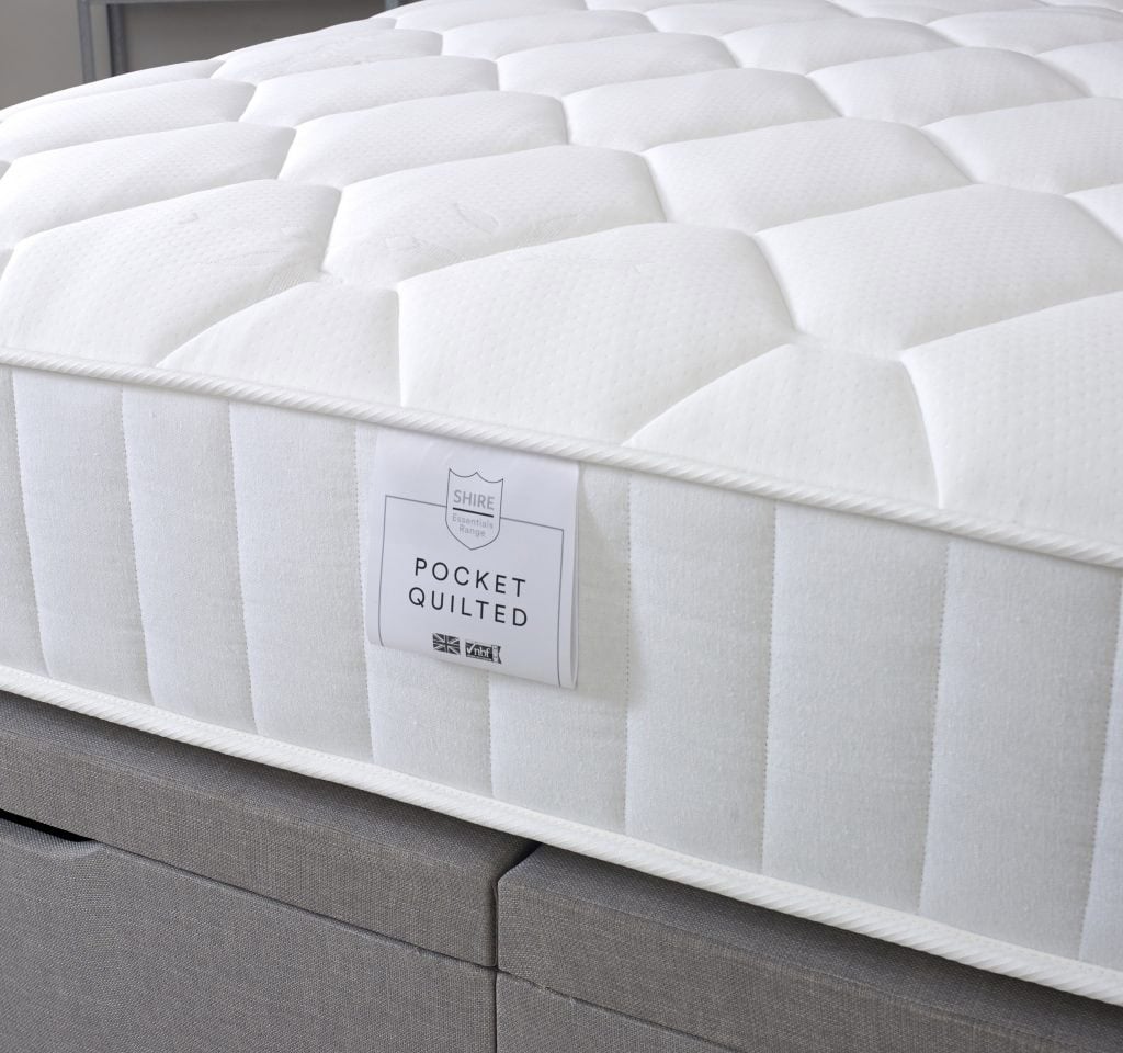 Shire 4ft Pocket Quilted 1000 Mattress - Image 3