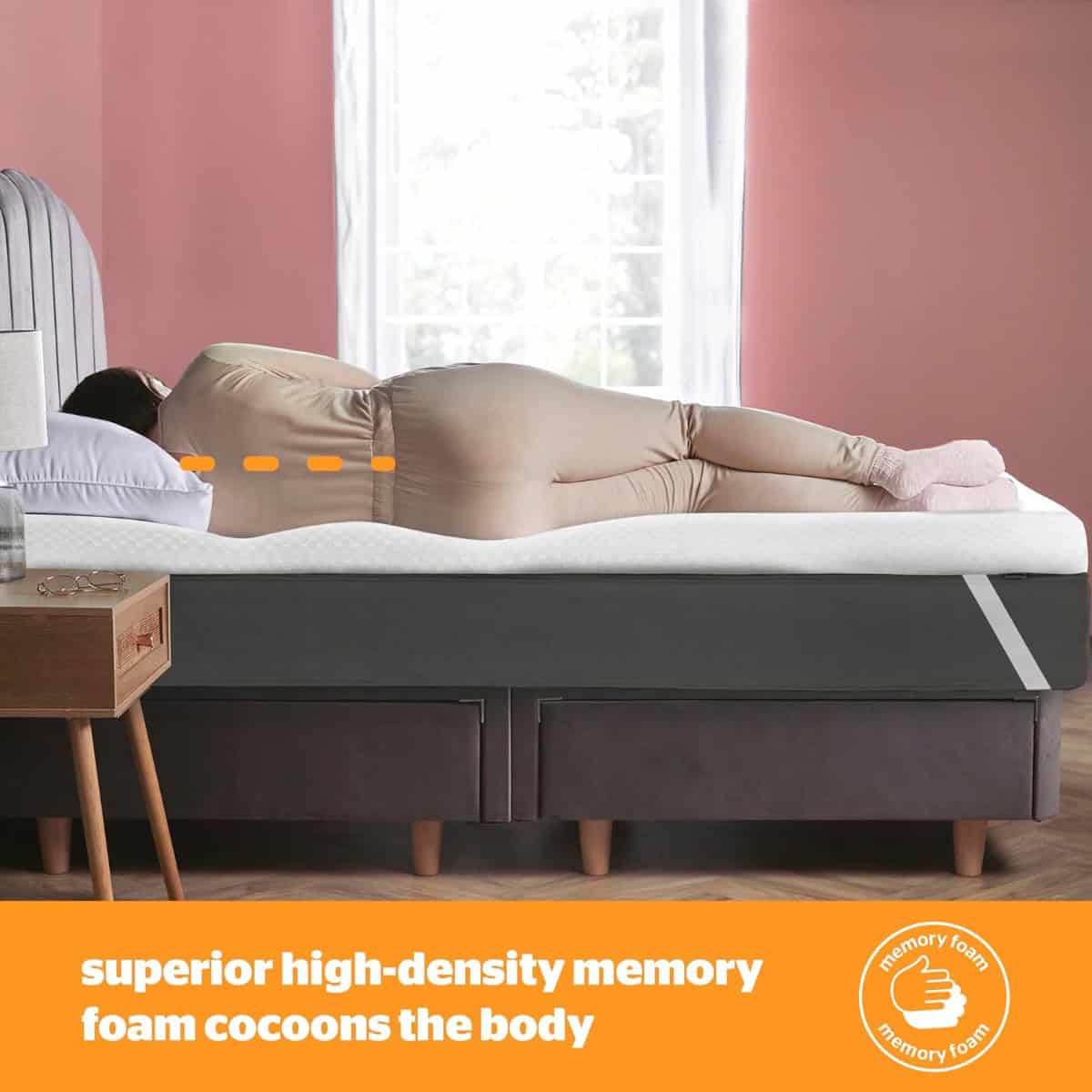 Silentnight Impress Memory Foam Mattress Topper - 5ft King Size - Image 5